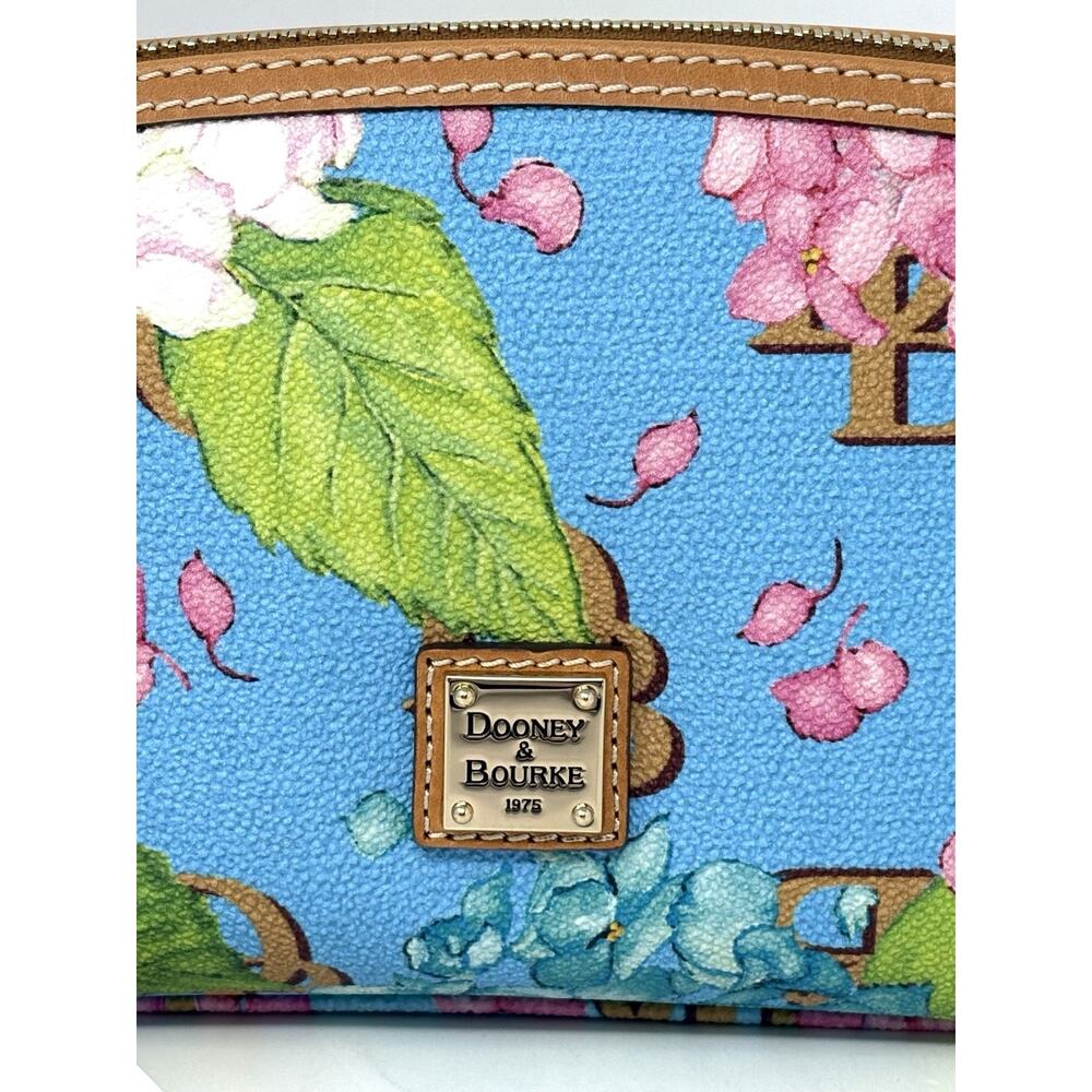 Dooney & Bourke Blue Floral Cosmetic Pouch - Picture 12 of 16
